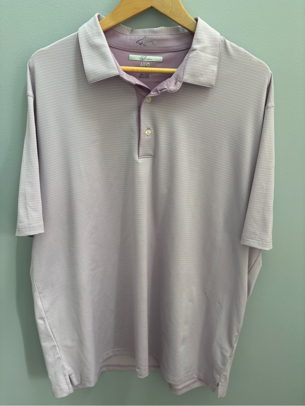 Greg Norman ML75 Men’s Lavender Polo Golf Shirt